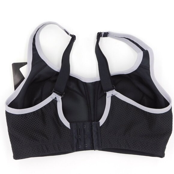 Wacoal Kerri Wirefree Sports Bra | Black & Gray | Athleisure Gym | NWT | 32DD - Picture 2 of 8